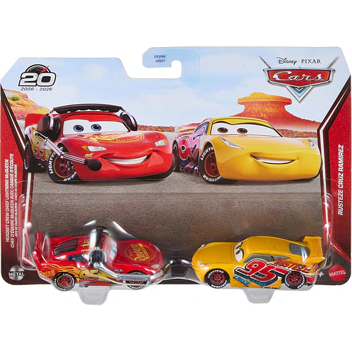 DISNEY PIXAR CARS PACK MCQUEEN Y CRUZ RAMIREZ 1:55