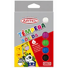 TÉMPERAS SÓLIDAS ARTEL 6 COLORES BÁSICOS 1