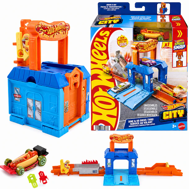 HOT WHEELS CITY SERVICIO VEHÍCULO PARA LLEVAR PISTA 1
