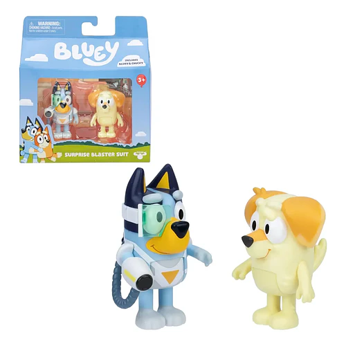 FIGURAS BLUEY SURPRISE BLASTER SUIT 2 PACK