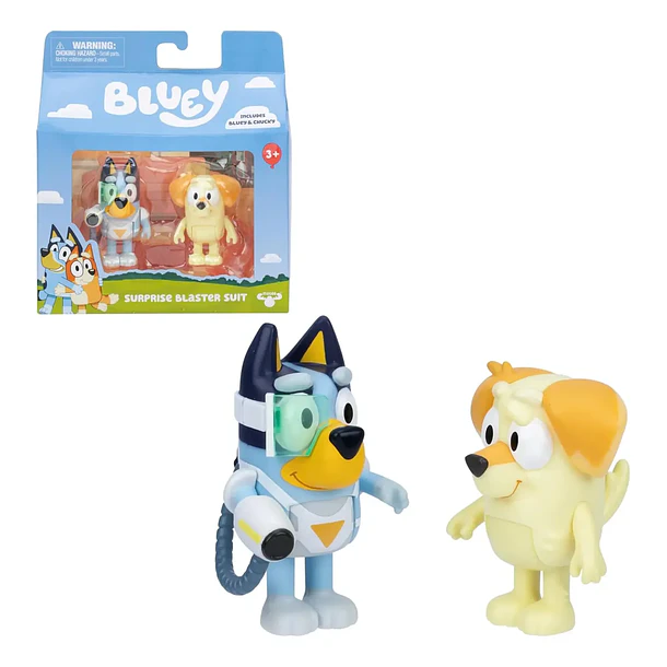 FIGURAS BLUEY SURPRISE BLASTER SUIT 2 PACK 1