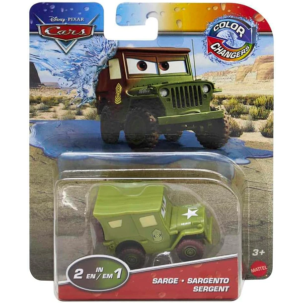 DISNEY CARS COLOR CHANGERS SARGENTO MATTEL