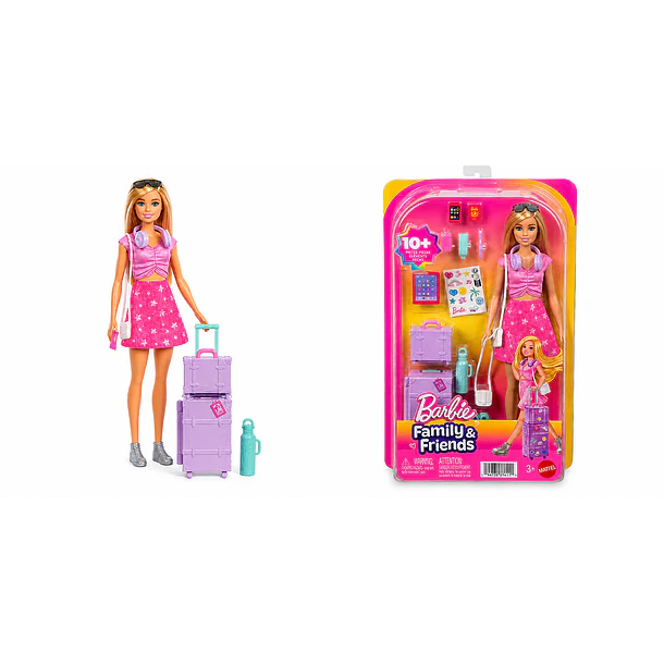 BARBIE MUÑECA VIAJERA FAMILY & FRIENDS 2