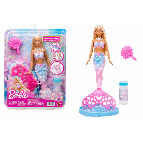 BARBIE SIRENA BURBUJAS MÁGICAS MATTEL