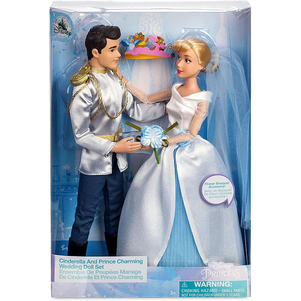 DISNEY STORE MUÑECAS BODA CENICIENTA Y PRÍNCIPE 6