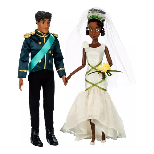 DISNEY TIANA Y NAVEEN SET MUÑECAS DE BODA OFICIAL