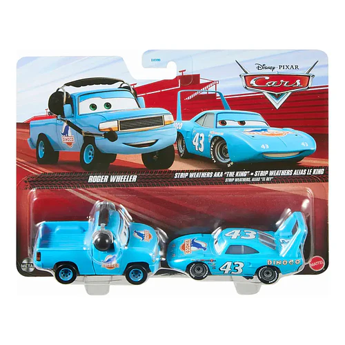 CARS DISNEY PIXAR PACK ROGER WHEELER Y THE KING 1:55