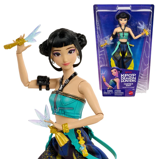 MUÑECA ZOEY K-POP DEMON HUNTERS HUNTR/X MATTEL 4