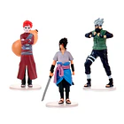 PACK 3 FIGURAS NARUTO GAARA SASUKE KAKASHI 7 CM 1