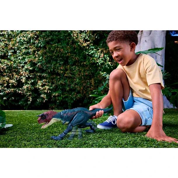 JURASSIC WORLD CARNOTAURUS CHARGE 'N CHOMP MATTEL 8