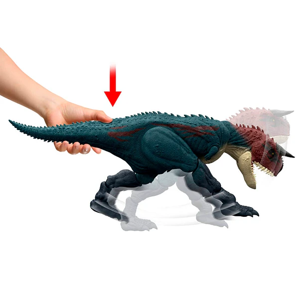 JURASSIC WORLD CARNOTAURUS CHARGE 'N CHOMP MATTEL 5