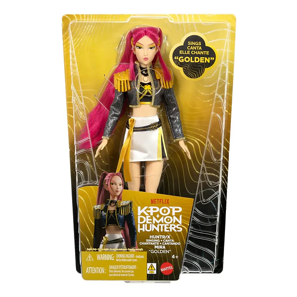 MUÑECA MIRA KPOP DEMON HUNTERS CANTA GOLDEN MATTEL 3