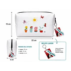 ESTUCHE MAFALDA CON LLAVERO 22X15X6 CM BLANCO 4