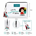 ESTUCHE MAFALDA CON LLAVERO 22X15X6 CM BLANCO 3