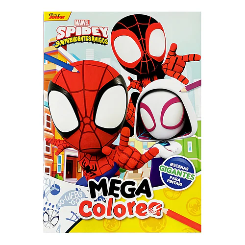 LIBRO PARA COLOREAR MEGA COLOREA DISEÑOS SURTIDOS