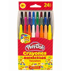PLAY-DOH CRAYONES RETRÁCTILES TWISTABLES 24 COLORES 1