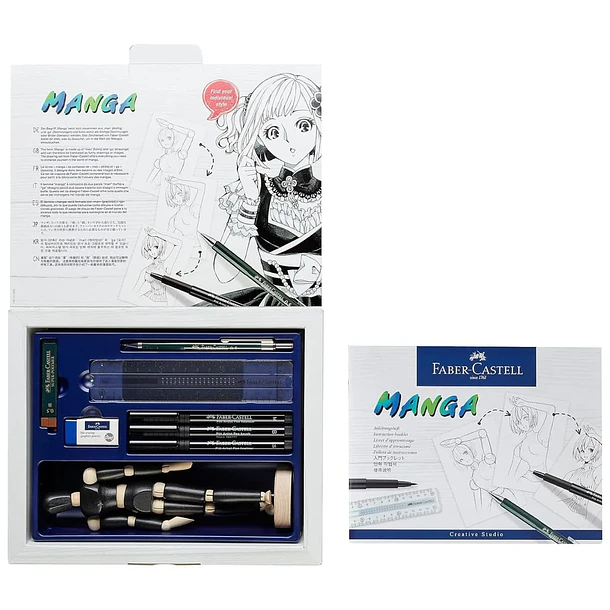KIT DIBUJO MANGA FABER-CASTELL STARTER SET 10 PIEZAS 4