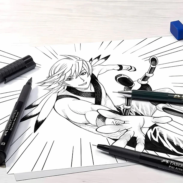 KIT DIBUJO MANGA FABER-CASTELL STARTER SET 10 PIEZAS 6