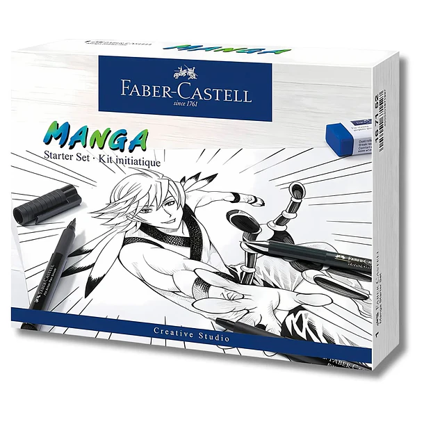 KIT DIBUJO MANGA FABER-CASTELL STARTER SET 10 PIEZAS 1