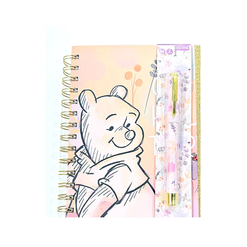 LIBRETA WINNIE THE POOH 150 HOJAS CON BOLÍGRAFO Y STICKERS