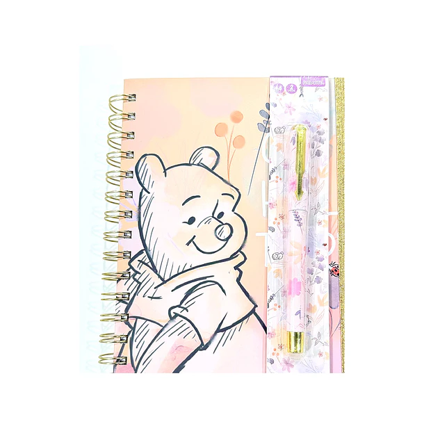 LIBRETA WINNIE THE POOH 150 HOJAS CON BOLÍGRAFO Y STICKERS 1