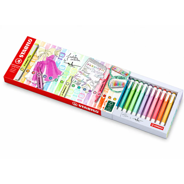 DESTACADOR SWING COOL FASHION EDITION 18 COLORES STABILO 3