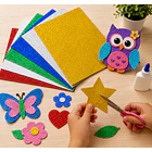 GOMA EVA GLITTER EL LUCERO 20X30 CM 6 COLORES 2