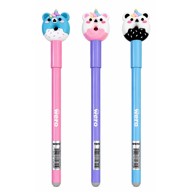 ROLLER BORRABLE WERO DONUTS TINTA AZUL RECARGABLE 1