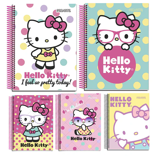 CUADERNO HELLO KITTY TAPA DURA 120 HOJAS 7 MM PROARTE