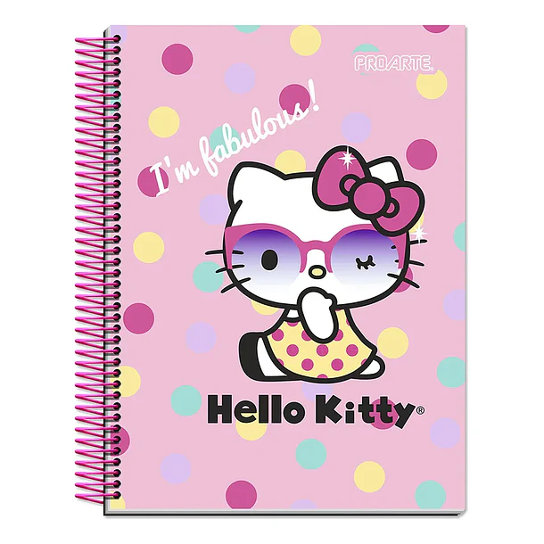 CUADERNO HELLO KITTY TAPA DURA 120 HOJAS 7 MM PROARTE 2