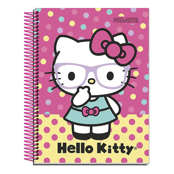 CUADERNO HELLO KITTY TAPA DURA 120 HOJAS 7 MM PROARTE 3