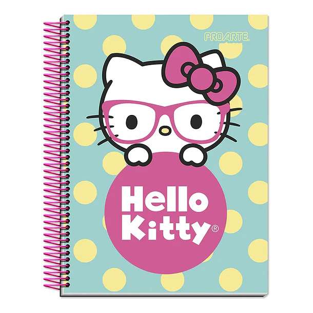 CUADERNO HELLO KITTY TAPA DURA 120 HOJAS 7 MM PROARTE 4