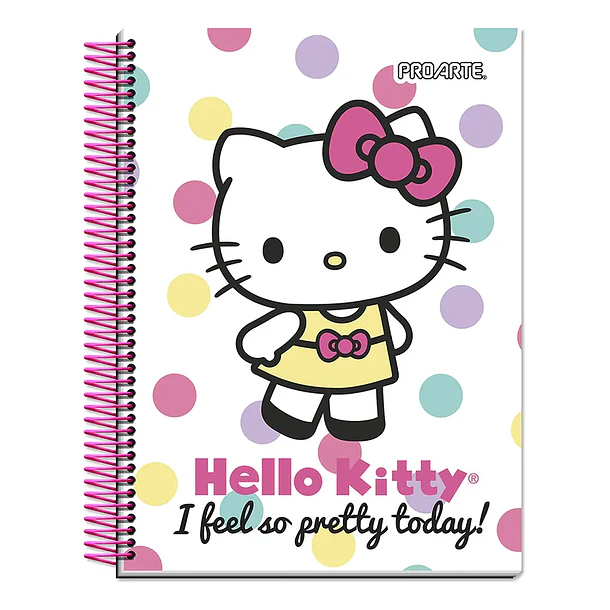 CUADERNO HELLO KITTY TAPA DURA 120 HOJAS 7 MM PROARTE 5