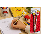 SET 2 LÁPICES POKÉMON CON TOPPER PIKACHU Y POKÉBOLA 3