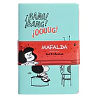 SET 3 LIBRETAS MAFALDA TORRE 10X15 CM RAYADO COMPOSICIÓN 2
