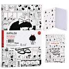 SET 3 LIBRETAS MAFALDA TORRE 10X15 CM RAYADO COMPOSICIÓN 3