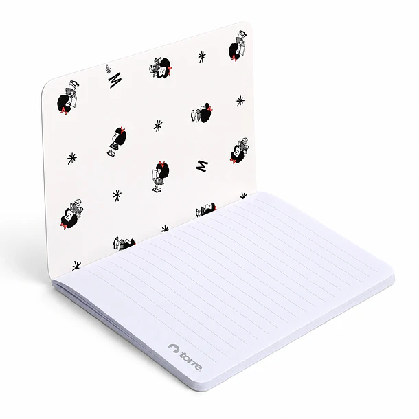 SET 3 LIBRETAS MAFALDA TORRE 10X15 CM RAYADO COMPOSICIÓN 4