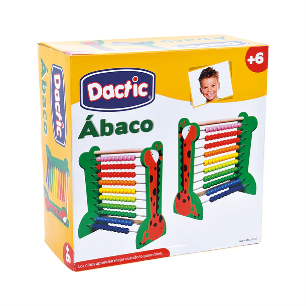 ÁBACO DE MADERA DIDÁCTICO DACTIC PARA NIÑOS 2