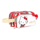 ESTUCHE ESCOLAR HELLO KITTY TRIPLE COMPARTIMENTO ROJO 1
