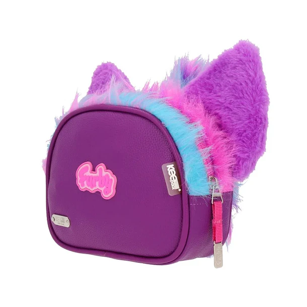 ESTUCHE JUVENIL FURBY PELUCHE MORADO ROSADO CELESTE 3