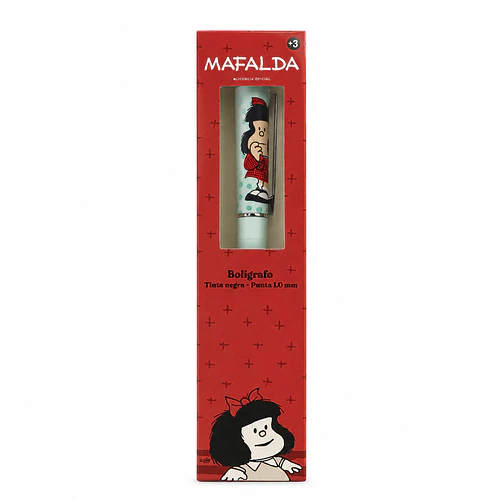 BOLÍGRAFO MAFALDA TINTA NEGRA PUNTA 1.0 MM