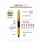 BOLÍGRAFOS ZEBRA SARASA CLIP METÁLICOS 0.5 MM SET 3  3