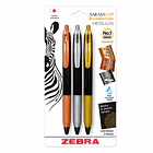 BOLÍGRAFOS ZEBRA SARASA CLIP METÁLICOS 0.5 MM SET 3  1