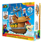 PLAYSET AERONAVE DE BOWSER SUPER MARIO DELUXE JAKKS 7