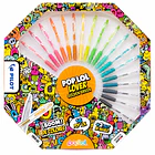SET 16 LÁPICES TINTA GEL PILOT POP'LOL 0.7 MM COLORES 1