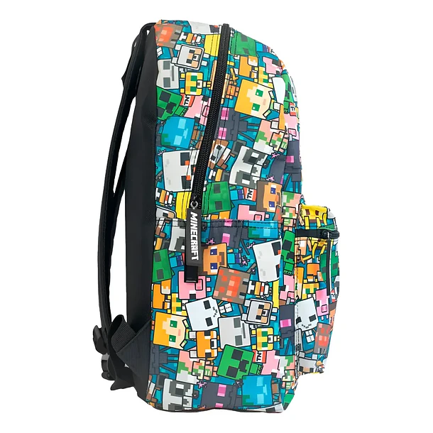 MOCHILA ESCOLAR MINECRAFT MULTICOLOR PERSONAJES 2