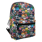 MOCHILA ESCOLAR MINECRAFT MULTICOLOR PERSONAJES 1