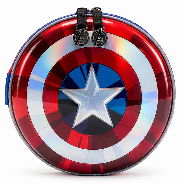 ESTUCHE INFANTIL AVENGERS ESCUDO CAPITÁN AMÉRICA 1