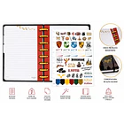 CUADERNO HARRY POTTER HOGWARTS 80 HOJAS RAYADAS CON STICKERS 3