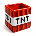 TAZON MINECRAFT TNT CUADRADA CERÁMICA 320 ML 2